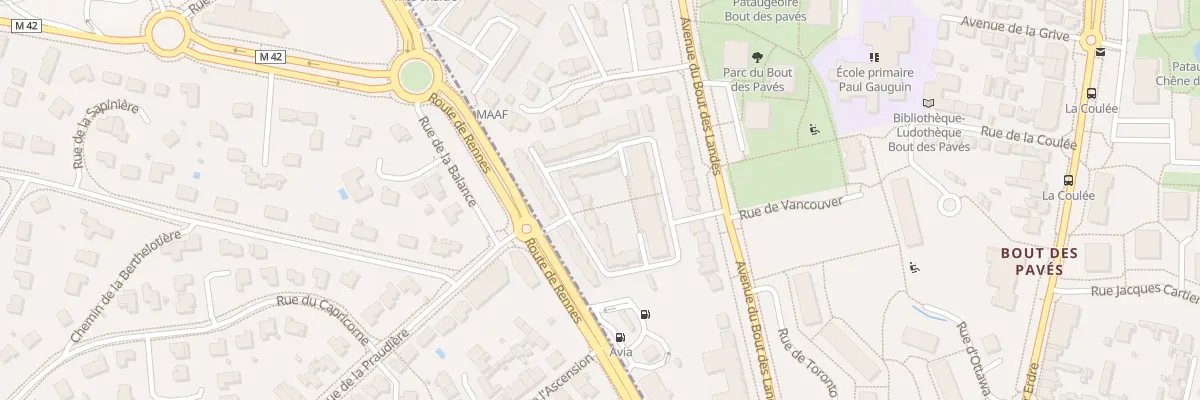 Plan du 4 Av de l’Harmonie à Nantes