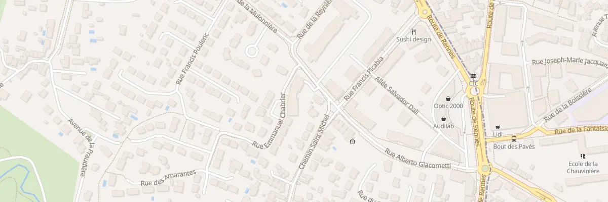 Plan du 44 Rue Emmanuel Chabrier à Orvault