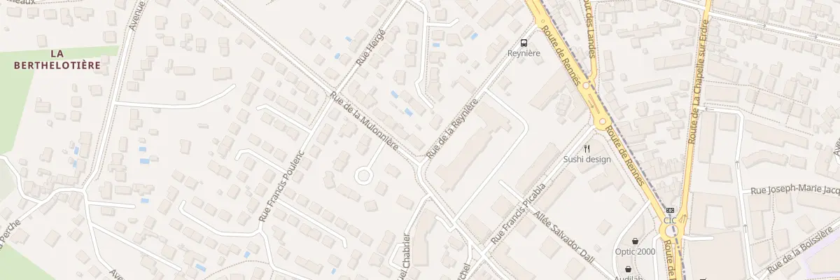 Plan du 2 Rue de la Mulonnière à Orvault