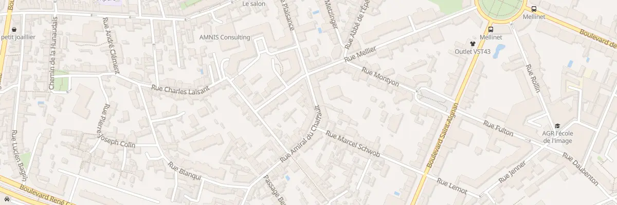 Plan du 10 Rue Amiral Duchaffault à Nantes