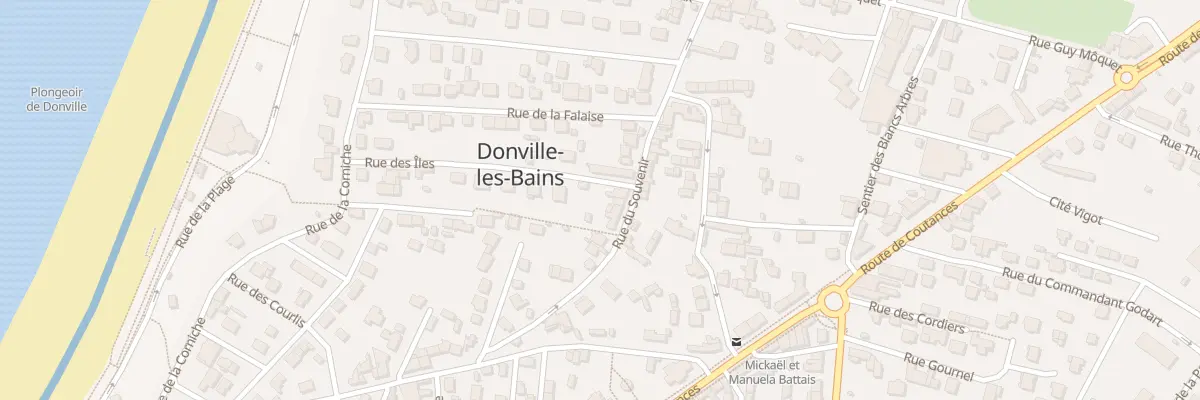 Plan du 9 Rue du Souvenir à Donville-les-Bains