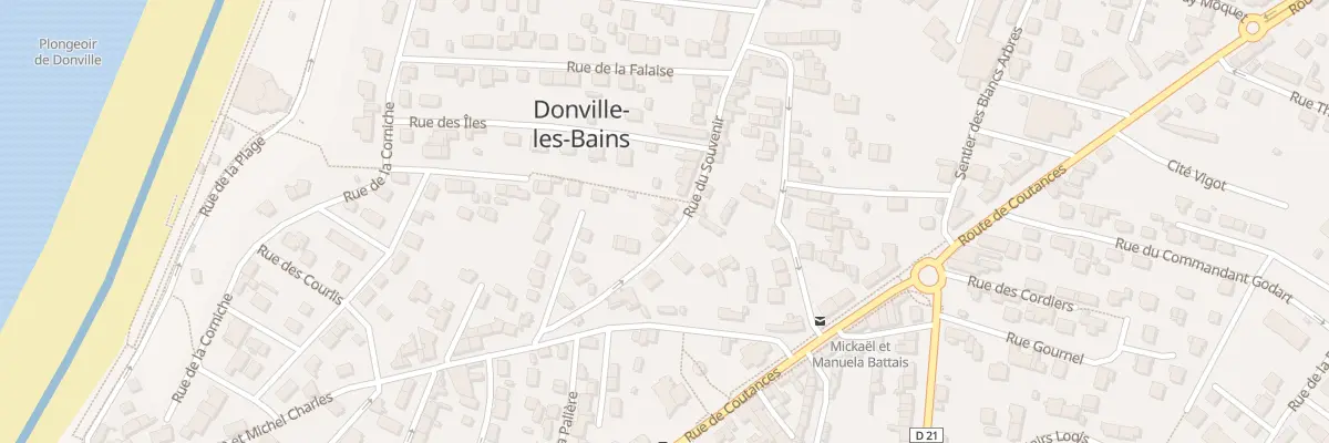 Plan du 5 Rue du Souvenir à Donville-les-Bains