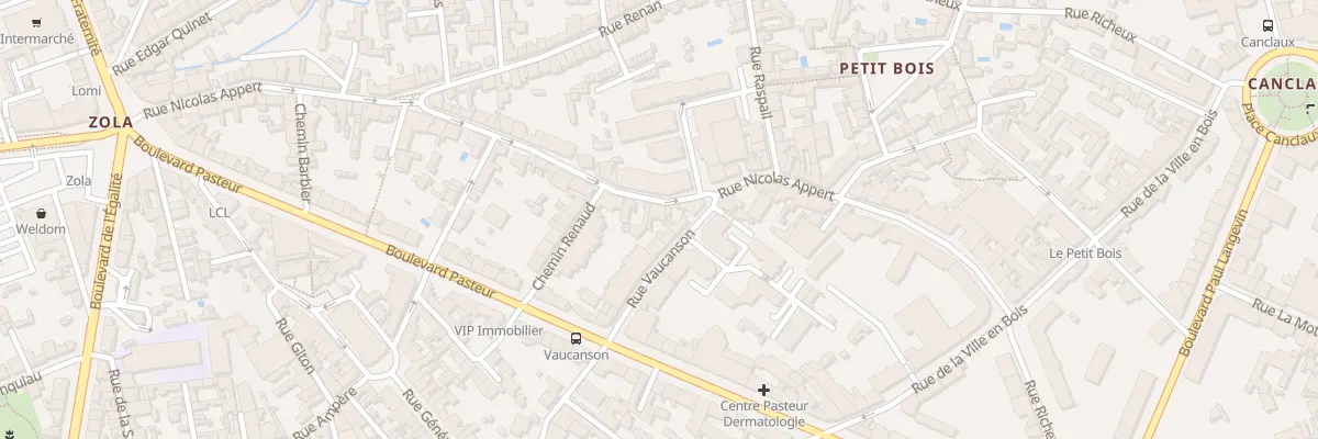 Plan du 25 Rue Nicolas Appert à Nantes