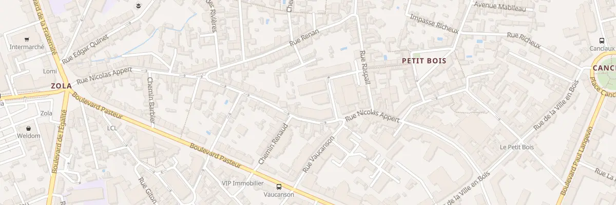 Plan du 50 Rue Nicolas Appert à Nantes