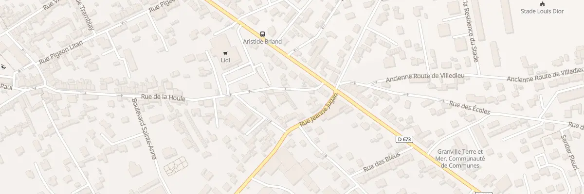 Plan du 54A Rue de la Houle à Granville