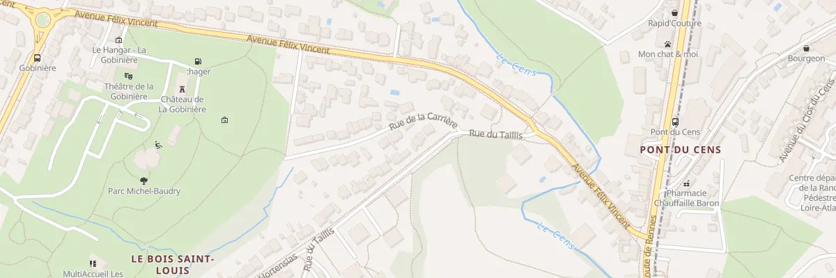 Plan du 10 Rue du Taillis à Orvault