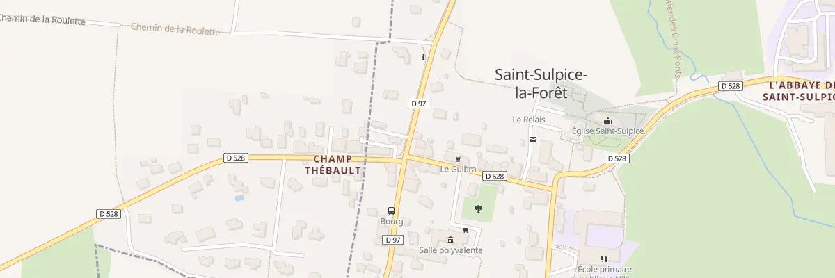 Plan du 2 Rue de la Chesnais à Saint-Sulpice-la-Forêt
