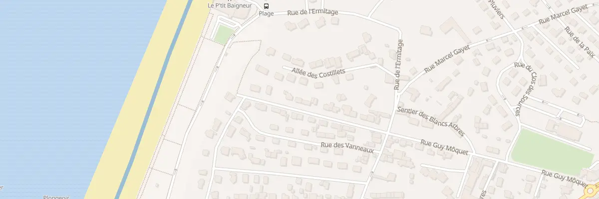 Plan du 43 Rue de la Corniche à Donville-les-Bains