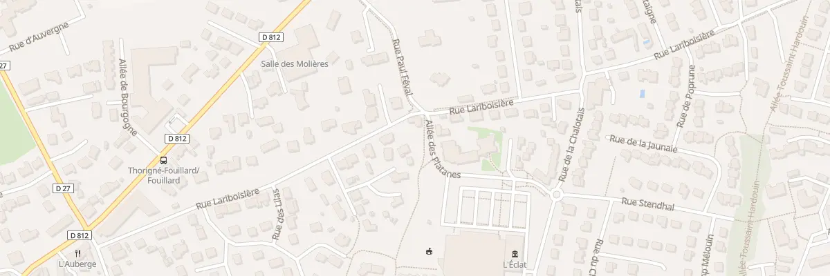 Plan du 28 Rue Lariboisière à Thorigné-Fouillard
