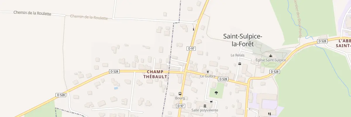 Plan du 1 Rue de la Chesnais à Saint-Sulpice-la-Forêt