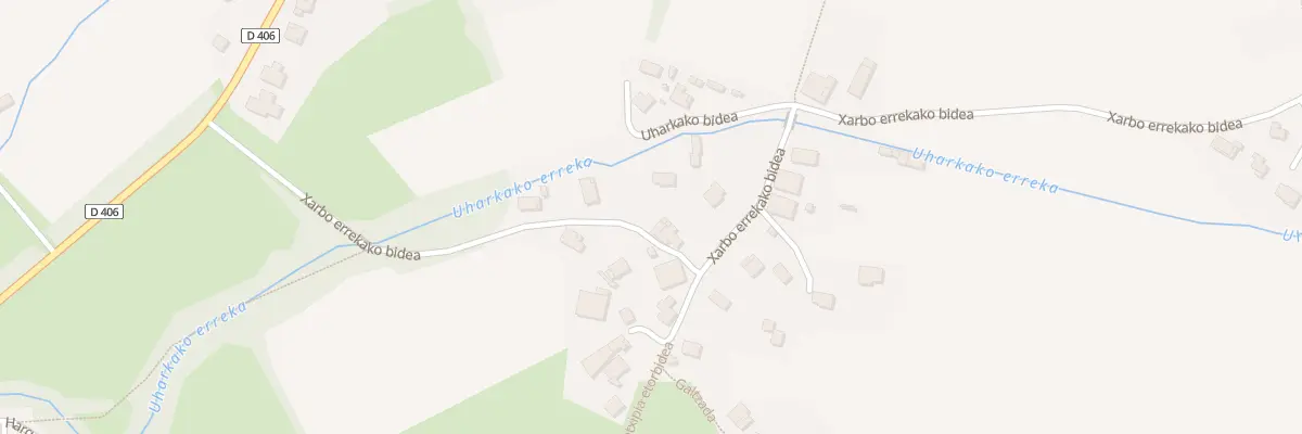 Plan du 750 Xarbo errekako bidea à Sare
