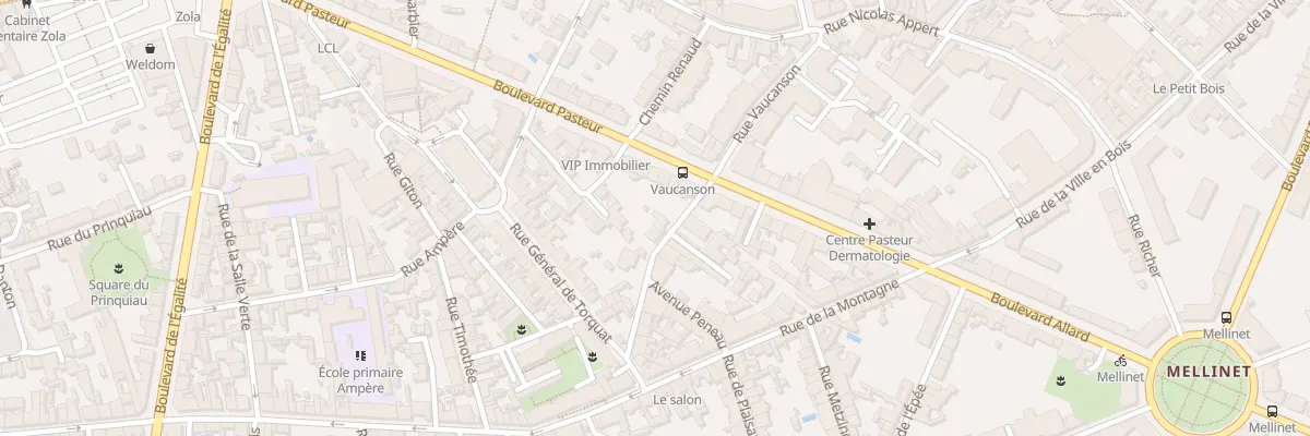 Plan du 4 Rue Claude Bernard à Nantes