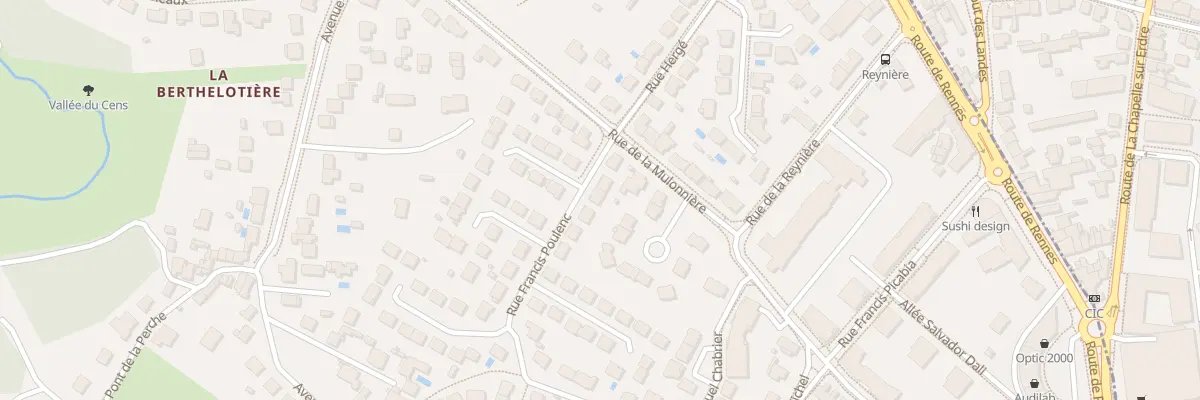 Plan du 5 Rue Francis Poulenc à Orvault