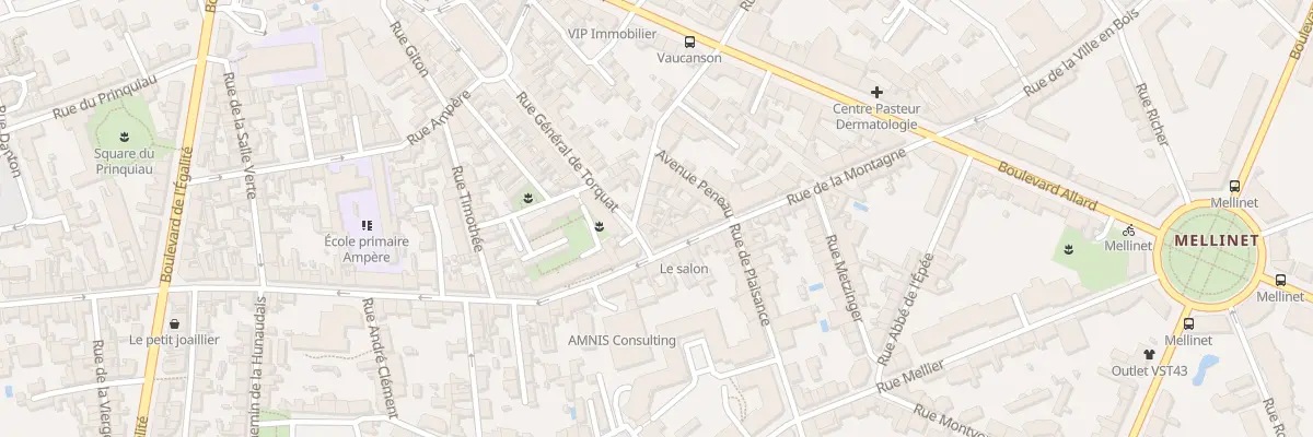 Plan du 23 Rue Claude Bernard à Nantes