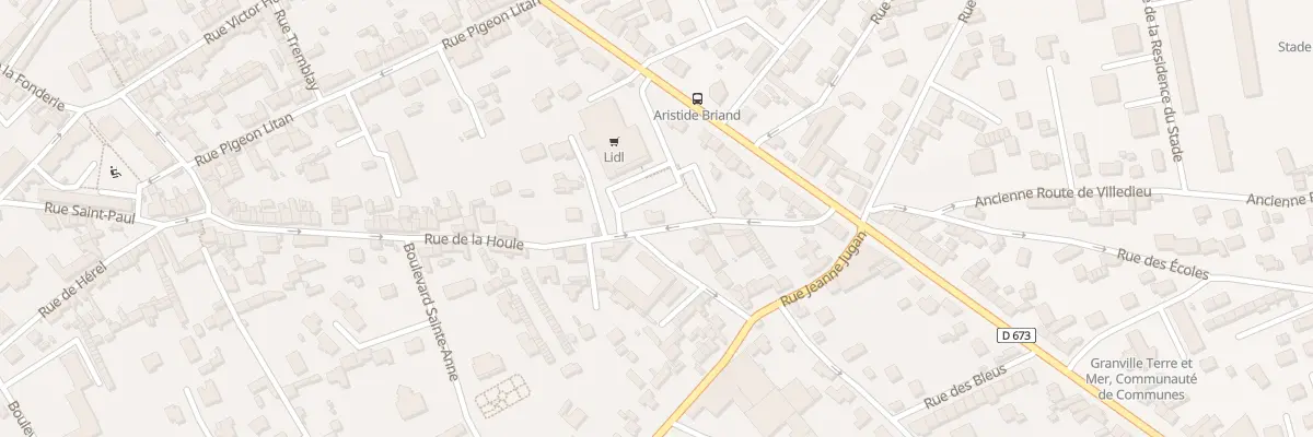 Plan du 71 Rue de la Houle à Granville