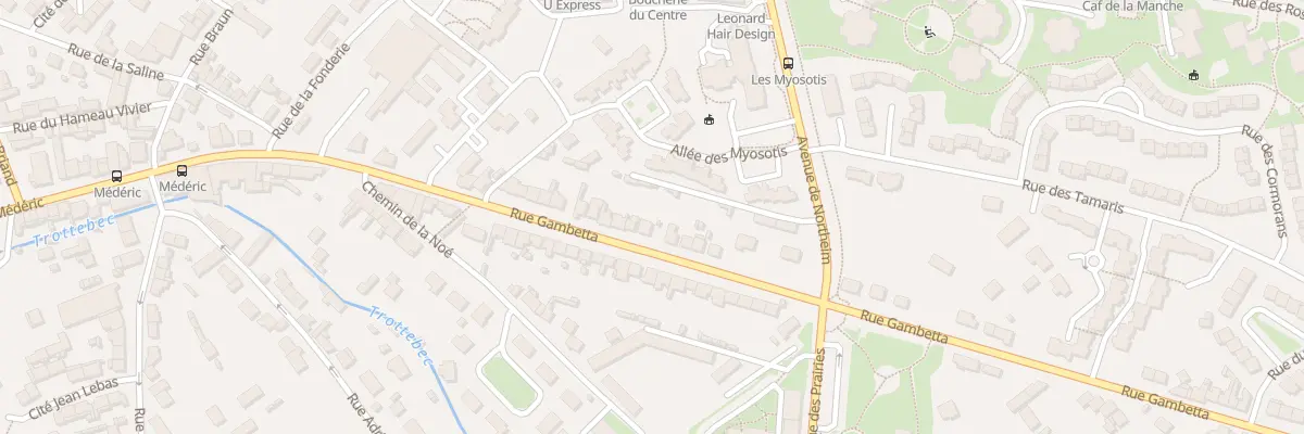 Plan du 45 Rue Gambetta - Tourlaville à Cherbourg-en-Cotentin