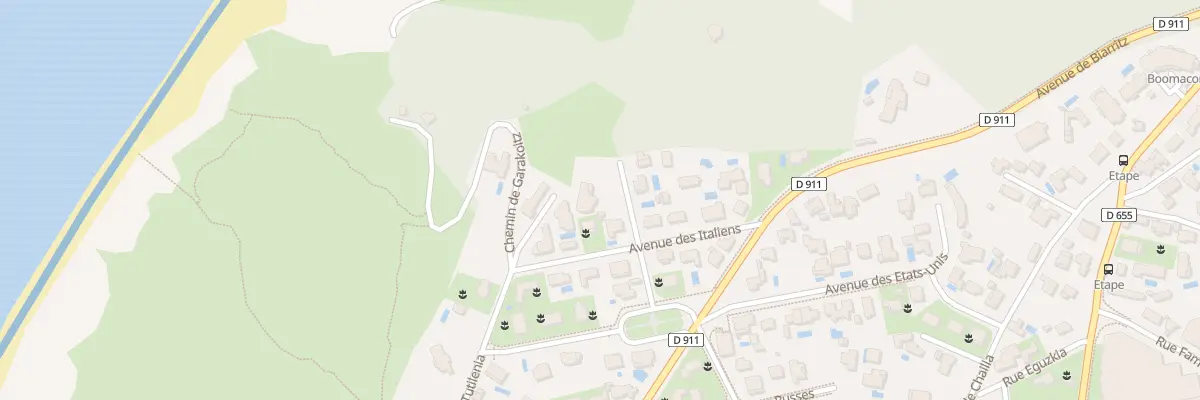 Plan du 3 Av du Parc de la Reine à Bidart