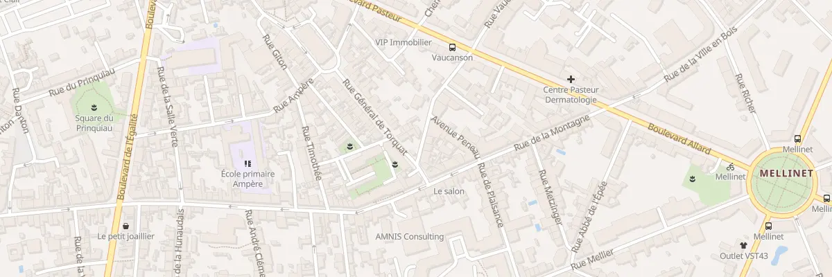 Plan du 20 Rue Claude Bernard à Nantes