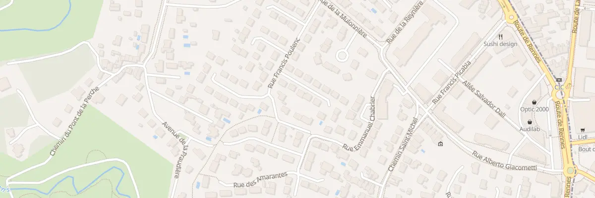 Plan du 6 Rue François Couperin à Orvault