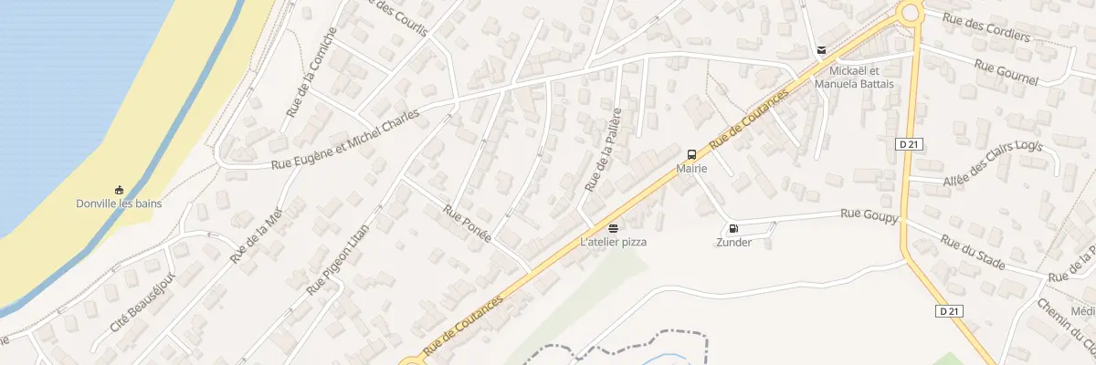 Plan du 6 Rue Jean-Baptiste Rauline à Donville-les-Bains
