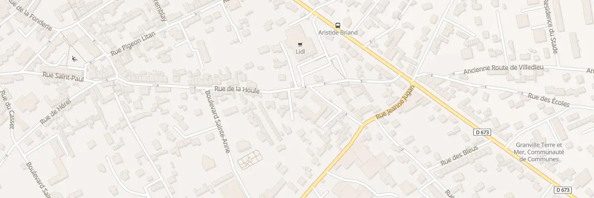 Plan du 44B Rue de la Houle à Granville