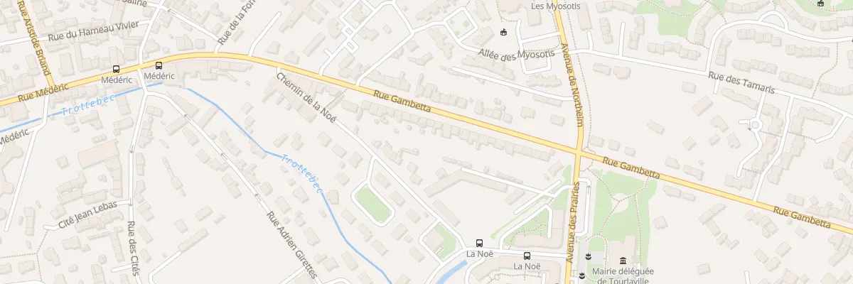 Plan du 32 Rue Gambetta - Tourlaville à Cherbourg-en-Cotentin