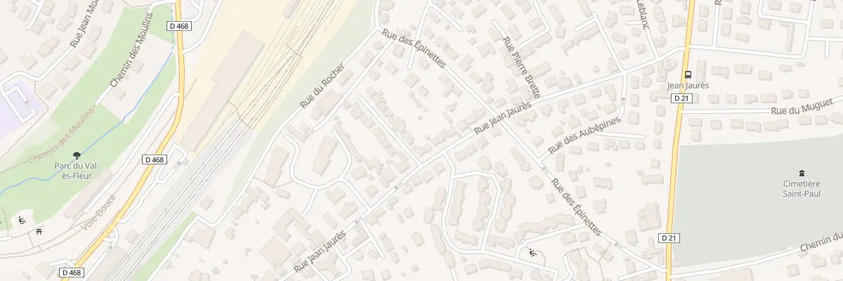 Plan du 25 Rue Jean Jaurès à Granville