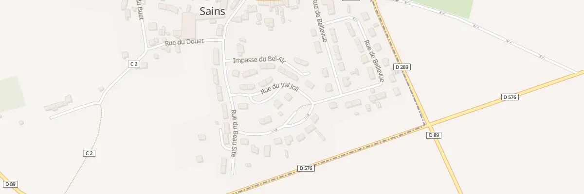 Plan du 9 Rue du Val Joli à Sains