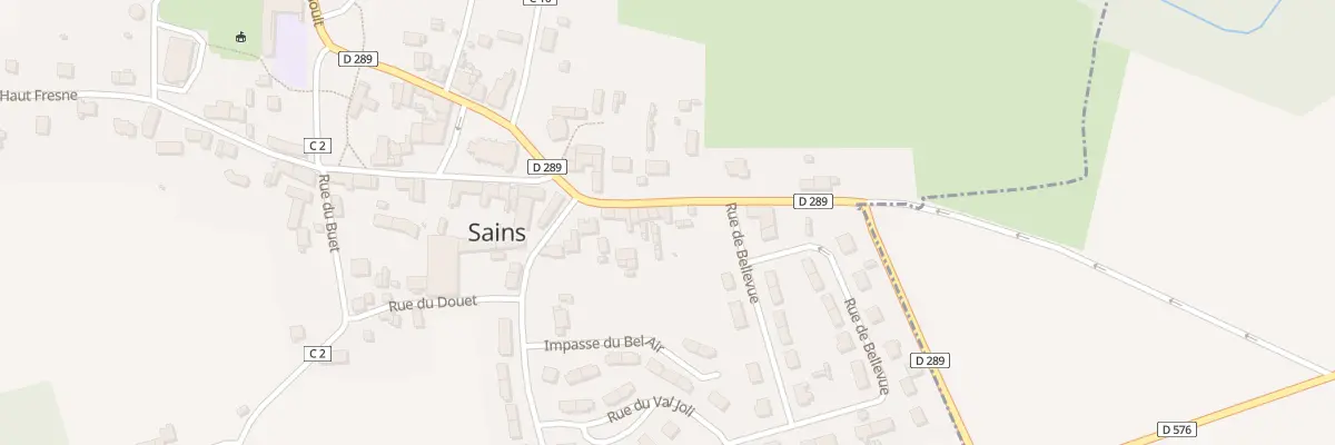 Plan du 14 Rue du Rocher à Sains