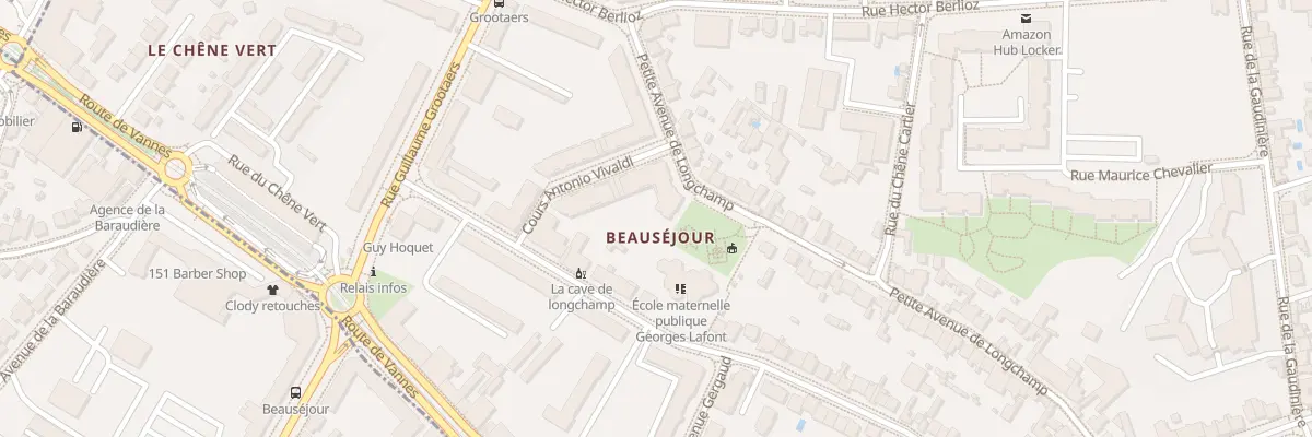 Plan du 55 Petite Avenue de Longchamp à Nantes
