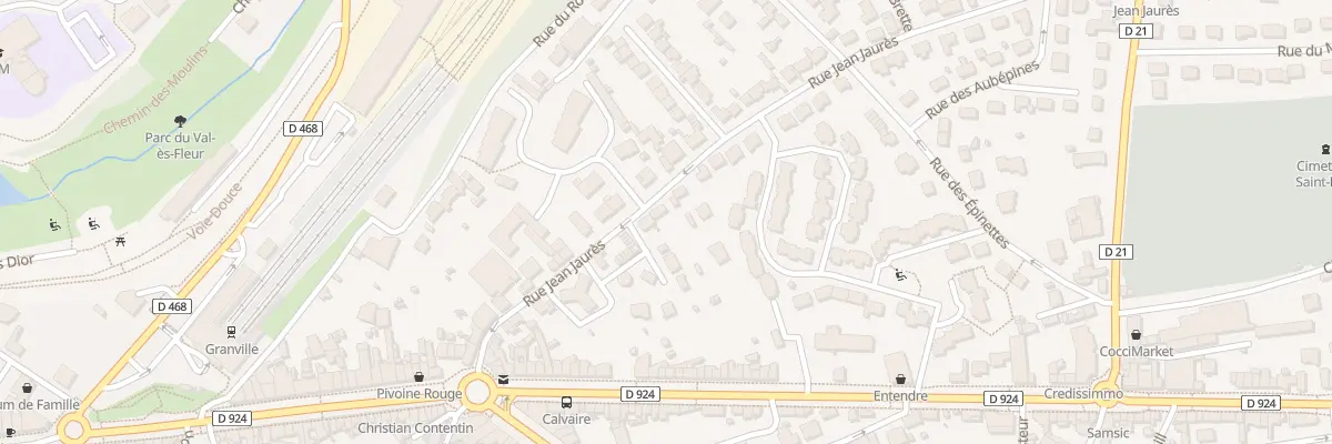 Plan du 28 Rue Jean Jaurès à Granville