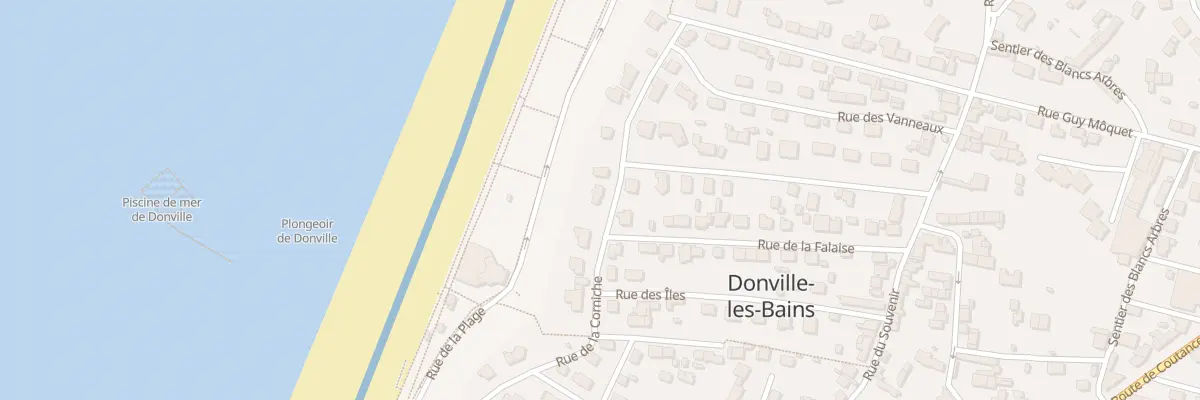Plan du 25 Rue de la Corniche à Donville-les-Bains