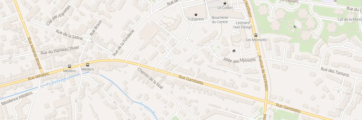 Plan du 23 Rue Gambetta - Tourlaville à Cherbourg-en-Cotentin