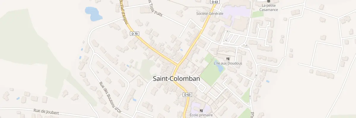 Plan du 1 Rue de l’Hôtel de Ville à Saint-Colomban