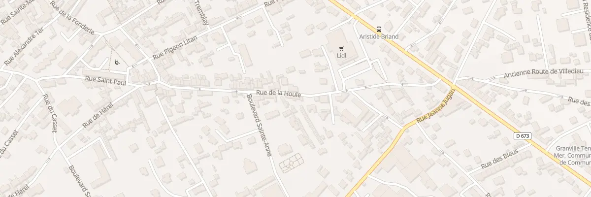 Plan du 40A Rue de la Houle à Granville
