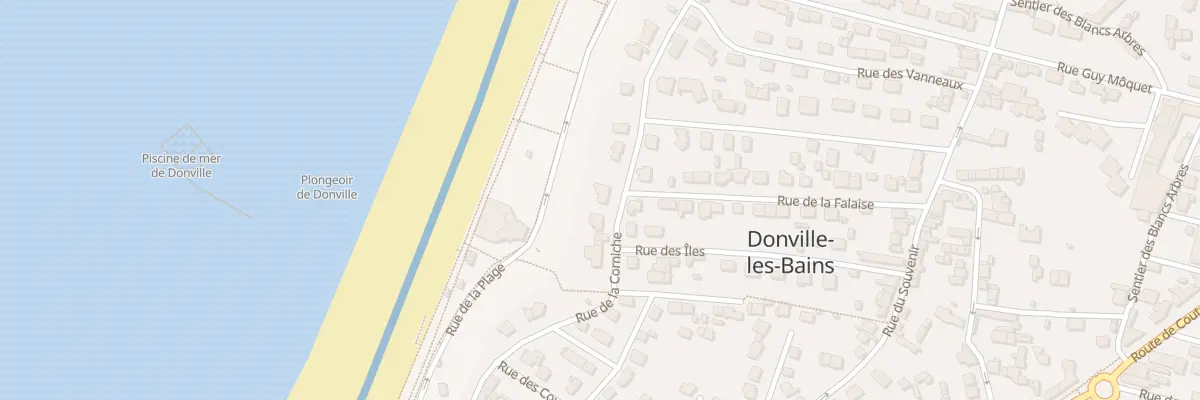 Plan du 23 Rue de la Corniche à Donville-les-Bains