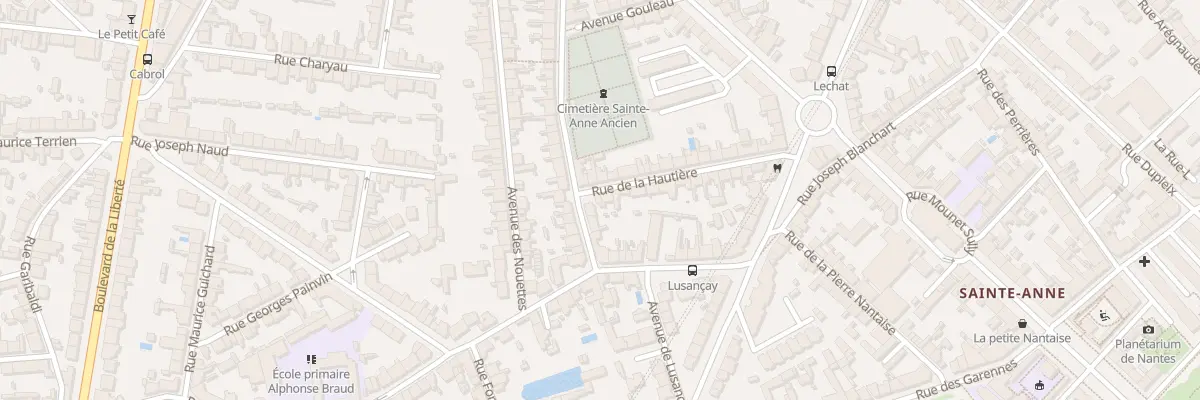 Plan du 95 Rue Amiral Duchaffault à Nantes