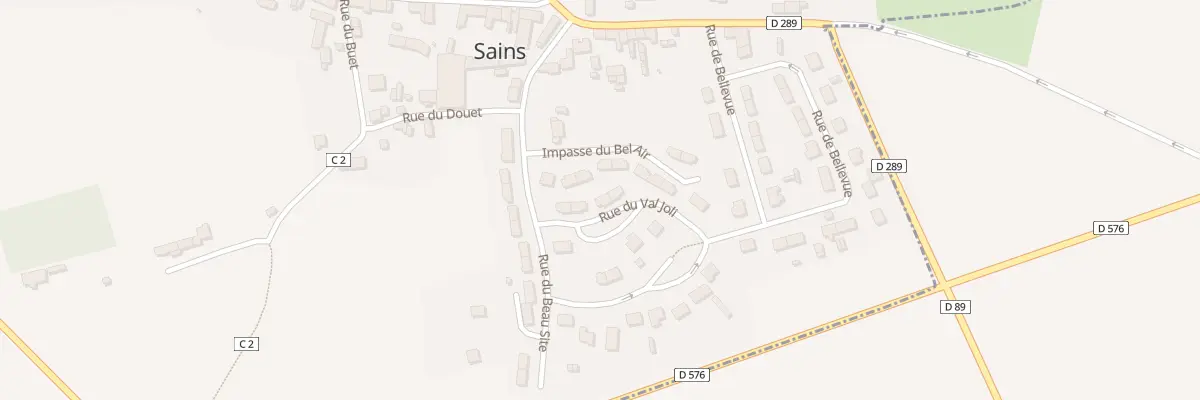 Plan du 22 Rue du Val Joli à Sains