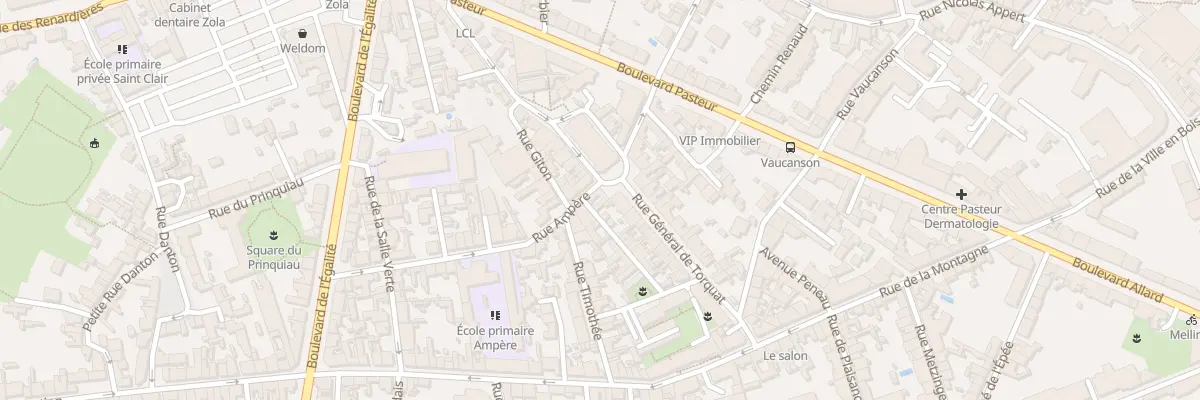 Plan du 1 Pl St Clair à Nantes