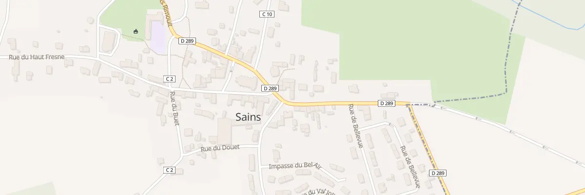 Plan du 1 Rue du Rocher à Sains
