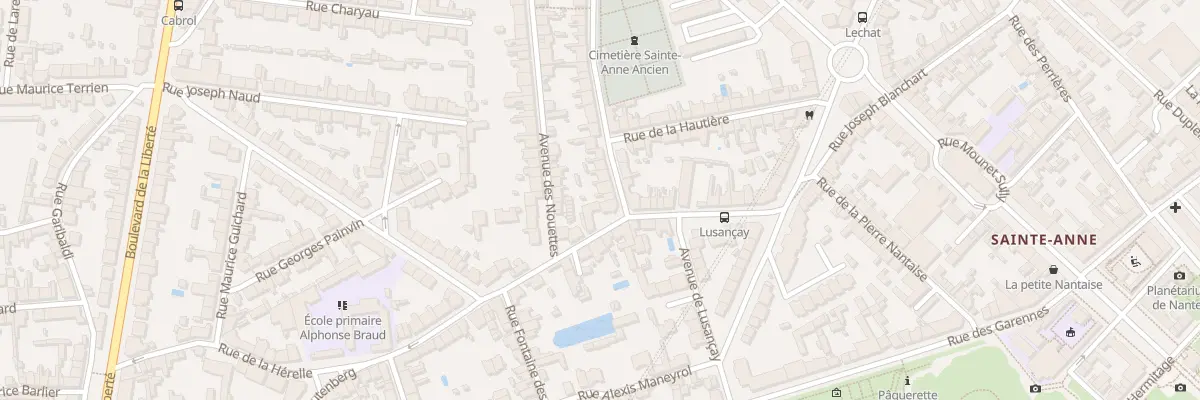 Plan du 134 Rue Amiral Duchaffault à Nantes