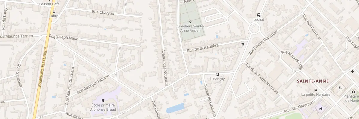 Plan du 128 Rue Amiral Duchaffault à Nantes
