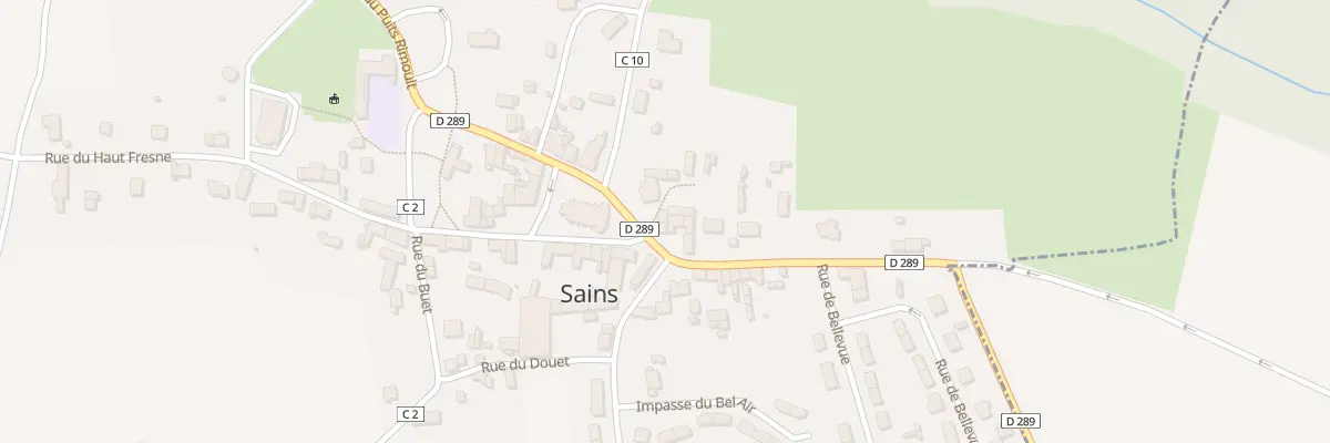 Plan du 4 Rue du Puits Rimoult à Sains