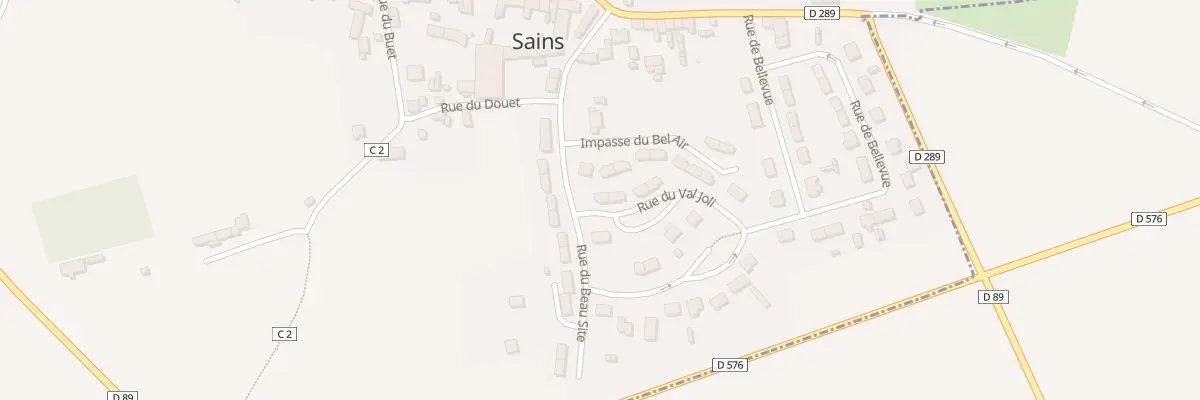 Plan du 26 Rue du Val Joli à Sains