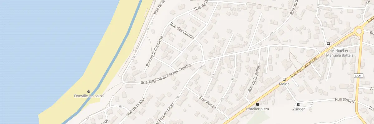 Plan du 24 Rue Eugène et Michel Charles à Donville-les-Bains
