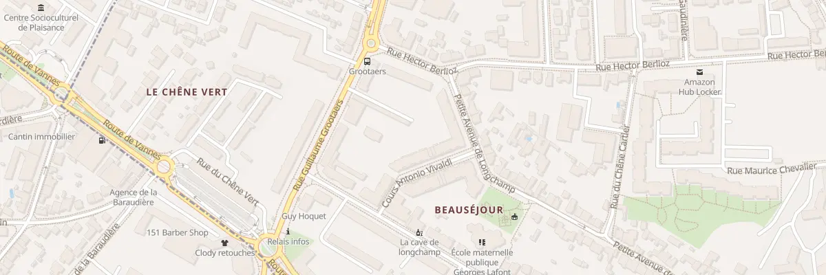 Plan du 59 Petite Avenue de Longchamp à Nantes