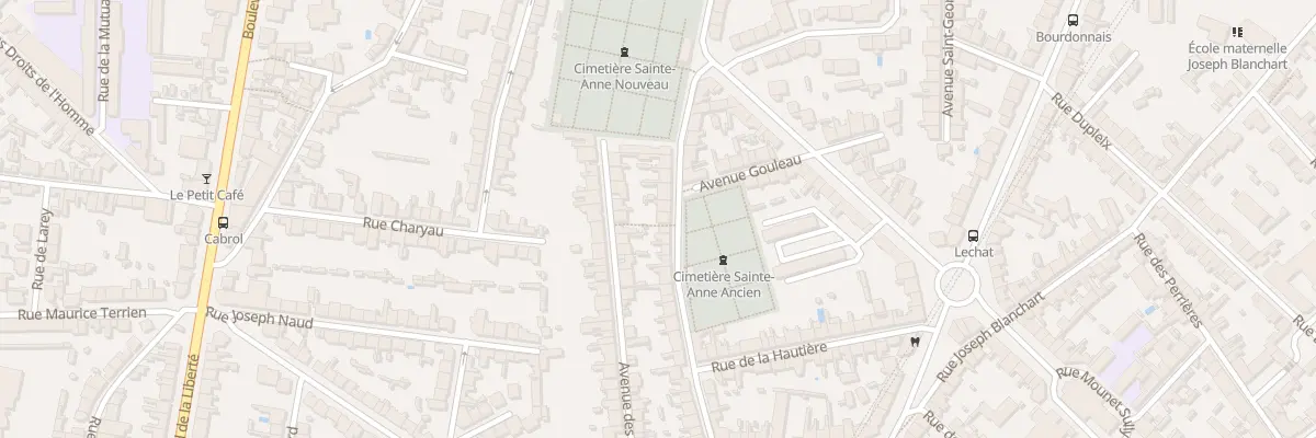 Plan du 100 Rue Amiral Duchaffault à Nantes