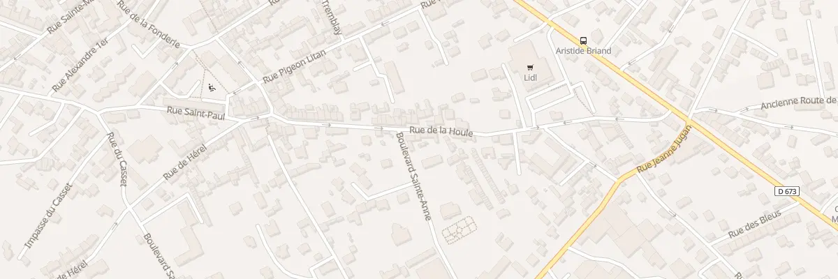 Plan du 34 Rue de la Houle à Granville