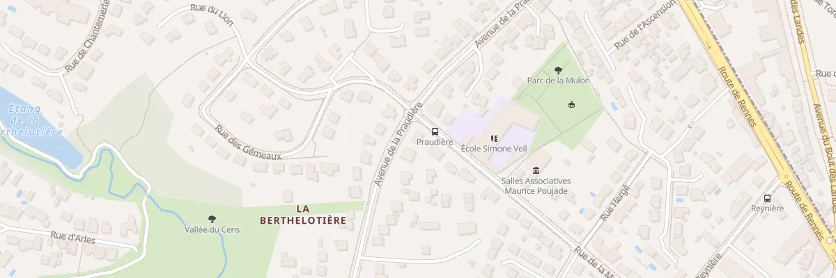 Plan du 29 Av de la Praudière à Orvault