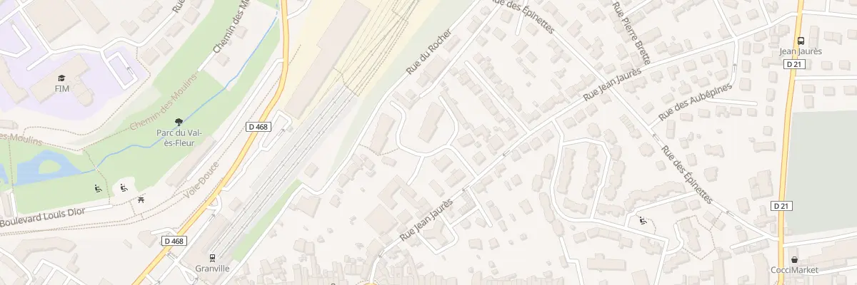 Plan du 9001 Res Jean Jaurès à Granville
